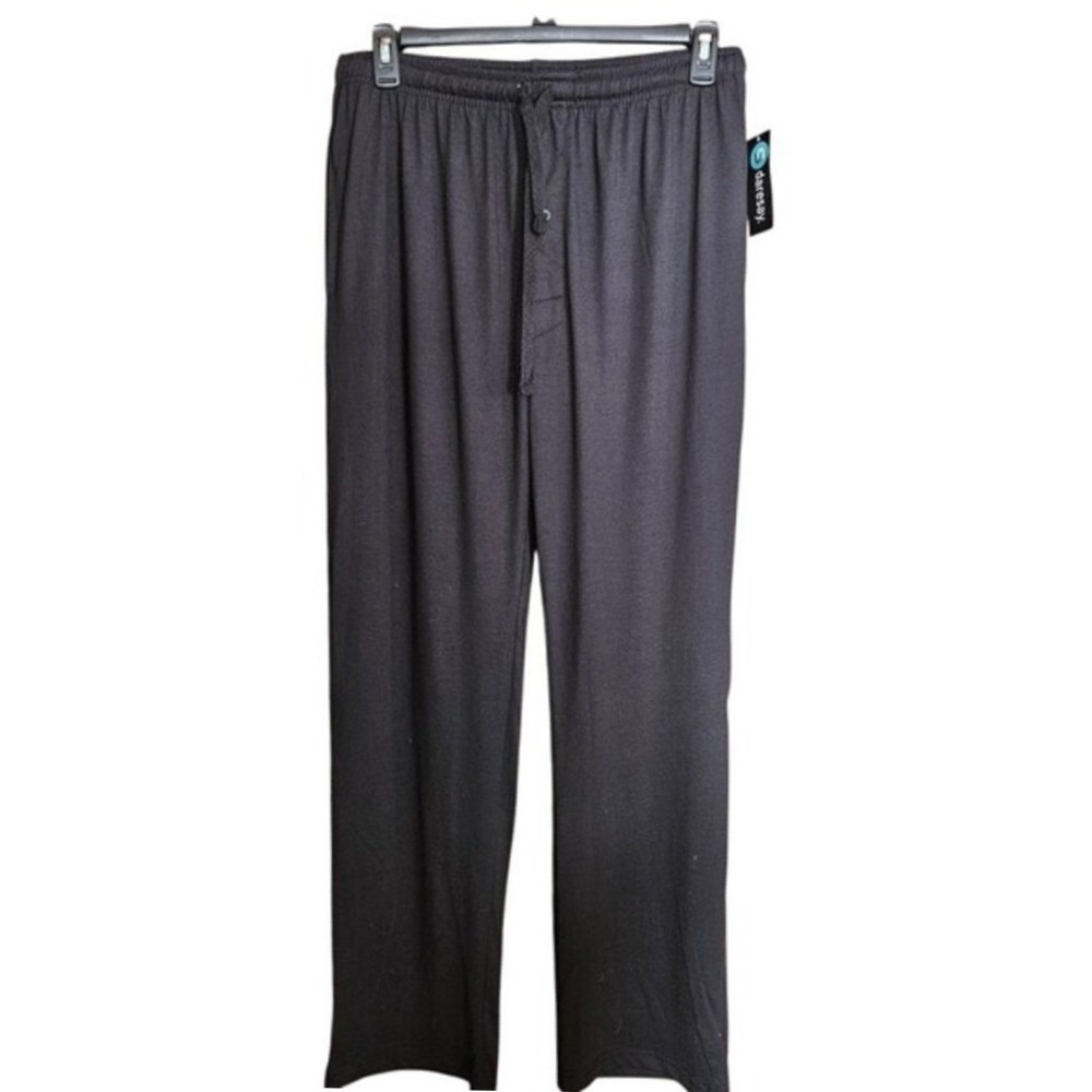 Daresay Lounge Pajama Pants Mens 2XL Black Big & Tall Straight Leg Knit New